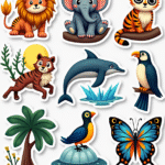 Animals & Wildlife - Sticker Sheet v17